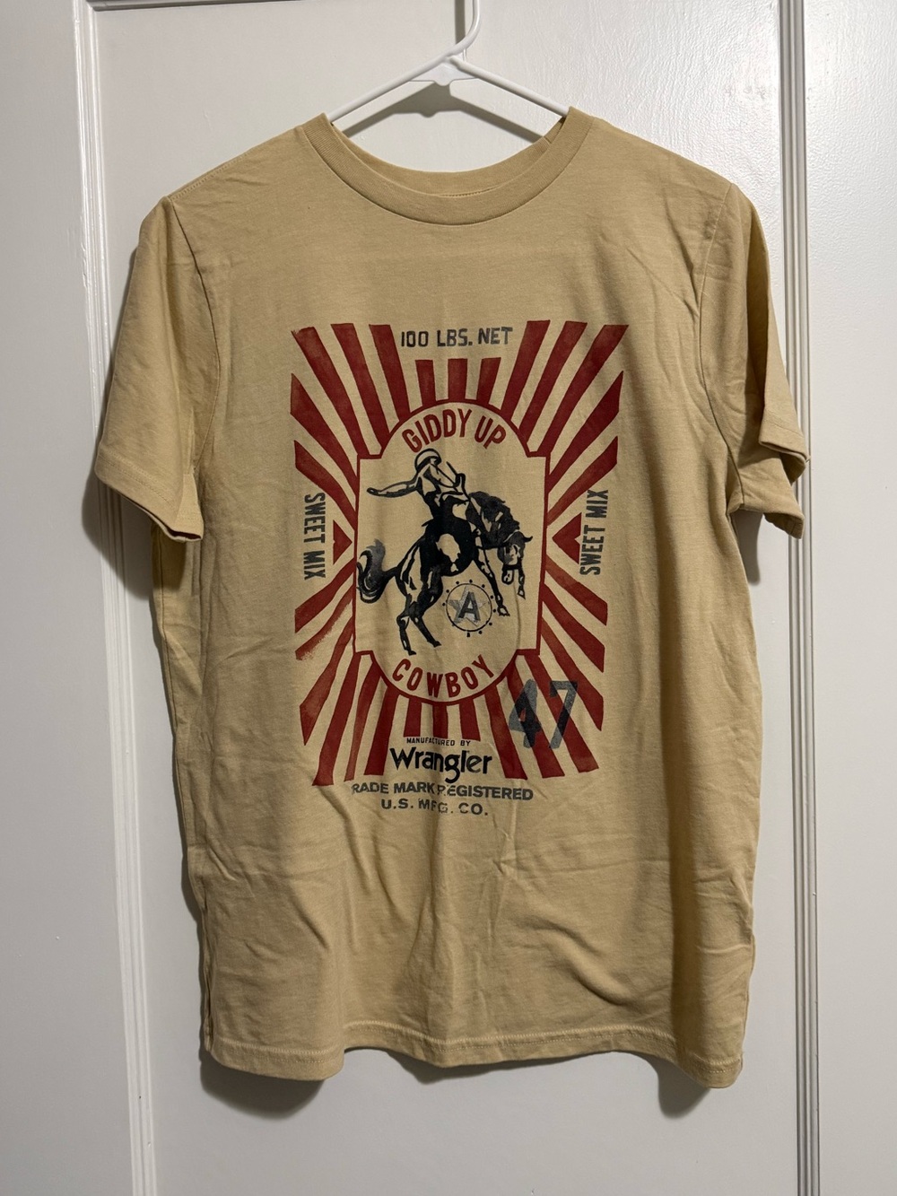 Wrangler Tan Crewneck Graphic Tee